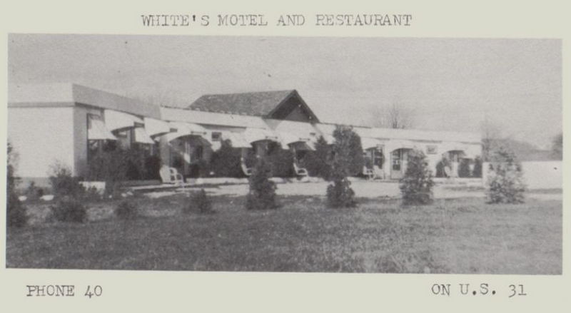 Whites Motel (Woodys Bar & Motel) - 1956 Yearbook Ad